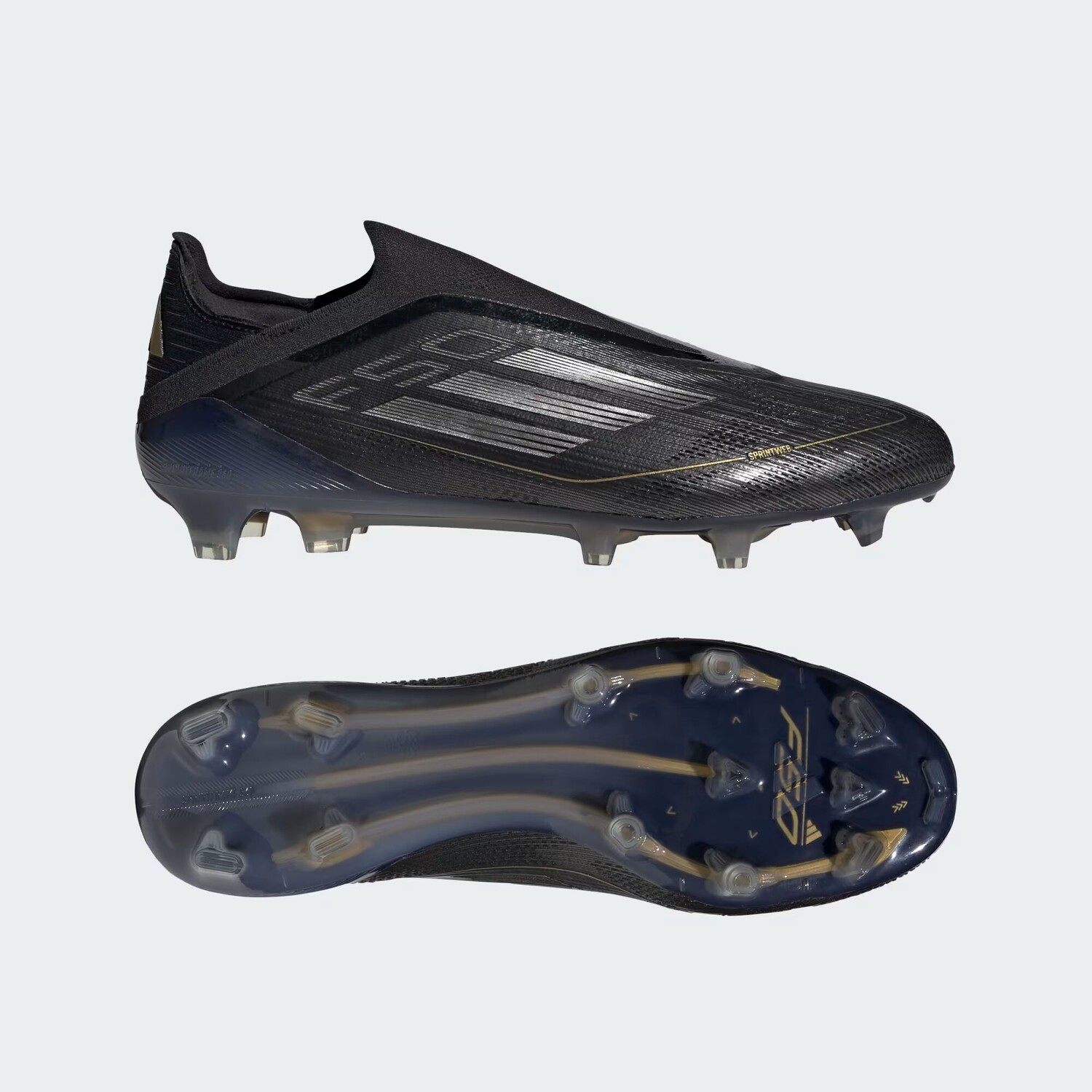 Футбольные бутсы для твердого грунта без шнурков F50 Elite Adidas, цвет Core Black/Iron Metallic/Gold Metallic
Футбольные бутсы для твердого грунта без шнурков F50 Elite Adidas, цвет Core Black/Iron Metallic/Gold Metallic