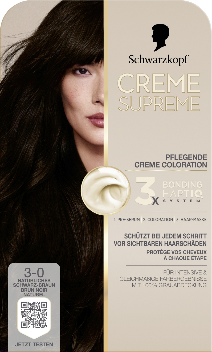 Краска для волос CREME SUPREME Pflegende Coloration 3-0 Natürliches Schwarz-Braun
Краска для волос CREME SUPREME Pflegende Coloration 3-0 Natürliches Schwarz-Braun