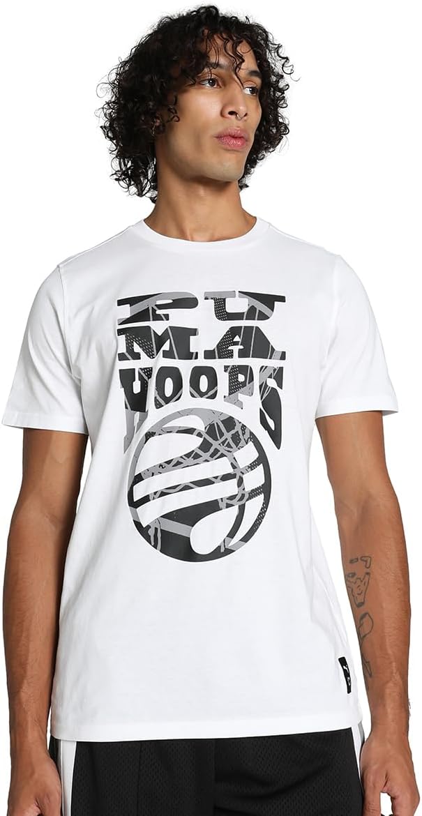 Баскетбольная футболка Puma Hoops The HOOPER Basket, мужская, белый
Баскетбольная футболка Puma Hoops The HOOPER Basket, мужская, белый