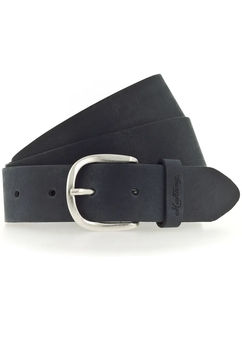 Кожаный ремень MUSTANG с тиснением логотипа MUSTANG на петле, цвет морской волны
Кожаный ремень MUSTANG с тиснением логотипа MUSTANG на петле, цвет морской волны