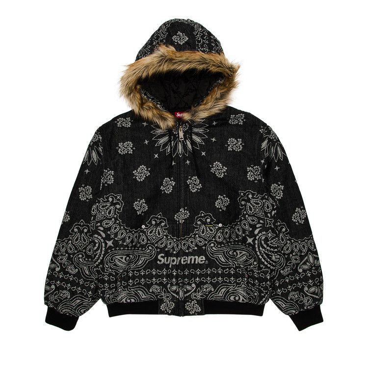 Куртка Supreme Bandana Jacquard Denim Hooded Work Jacket, Black
Куртка Supreme Bandana Jacquard Denim Hooded Work Jacket, Black