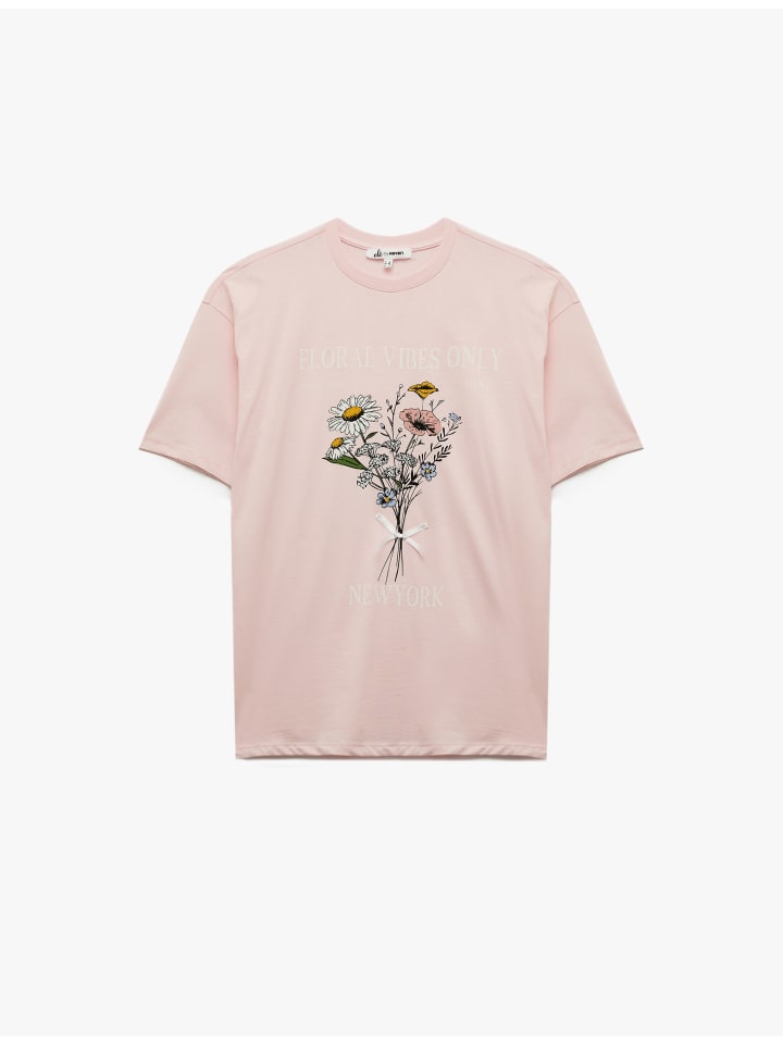 Футболка SS розового цвета KOTON
Футболка SS розового цвета KOTON