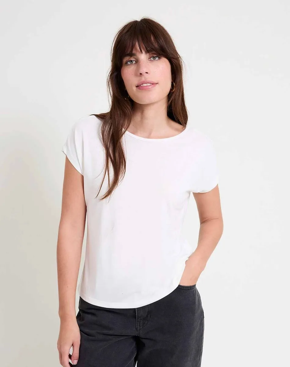 Женская футболка с коротким рукавом и V-образным вырезом сзади Naf Naf, белый
Женская футболка с коротким рукавом и V-образным вырезом сзади Naf Naf, белый