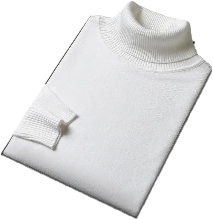 Мужской свитер с длинным рукавом Slim Fit, высоким воротом, однотонный
Мужской свитер с длинным рукавом Slim Fit, высоким воротом, однотонный