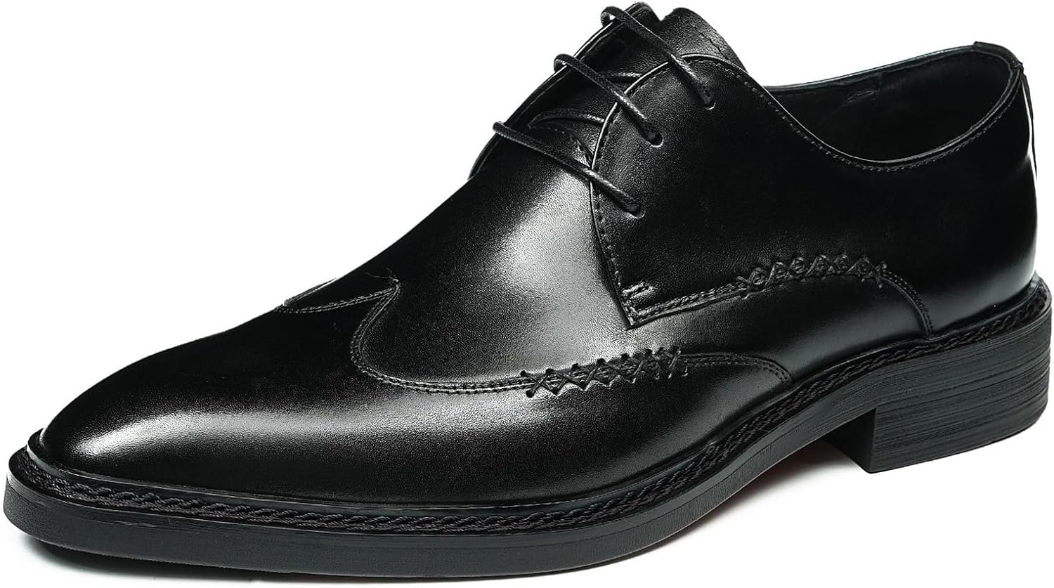 Мужские классические туфли дерби для делового стиля, с крыльями, заостренный носок, гладкая кожа, формальные, для свадьбы, на работу, ежедневная носка 96178 Windhana, черный
Мужские классические туфли дерби для делового стиля, с крыльями, заостренный носок, гладкая кожа, формальные, для свадьбы, на работу, ежедневная носка 96178 Windhana, черный