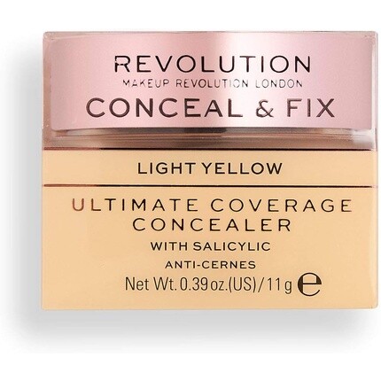 Revolution Conceal And Fix Ultimate Coverage Concealer Светло-желтый, Revolution Beauty
Revolution Conceal And Fix Ultimate Coverage Concealer Светло-желтый, Revolution Beauty