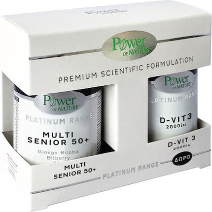 Сила природы Премиум Научная Формула Platinum Range Multi Senior - 30 Капсул D-Vit3 2000 МЕ Power Health
Сила природы Премиум Научная Формула Platinum Range Multi Senior - 30 Капсул D-Vit3 2000 МЕ Power Health