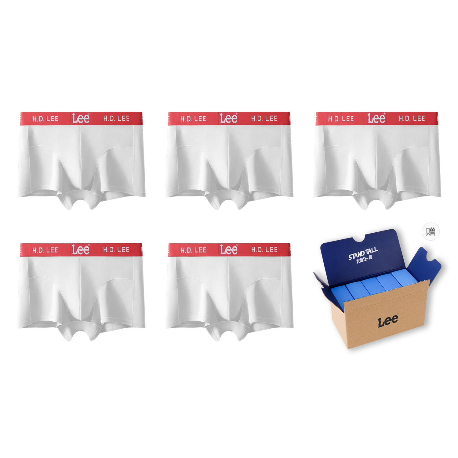 Lee Подарочный набор мужского белья 5 пар
Lee Подарочный набор мужского белья 5 пар