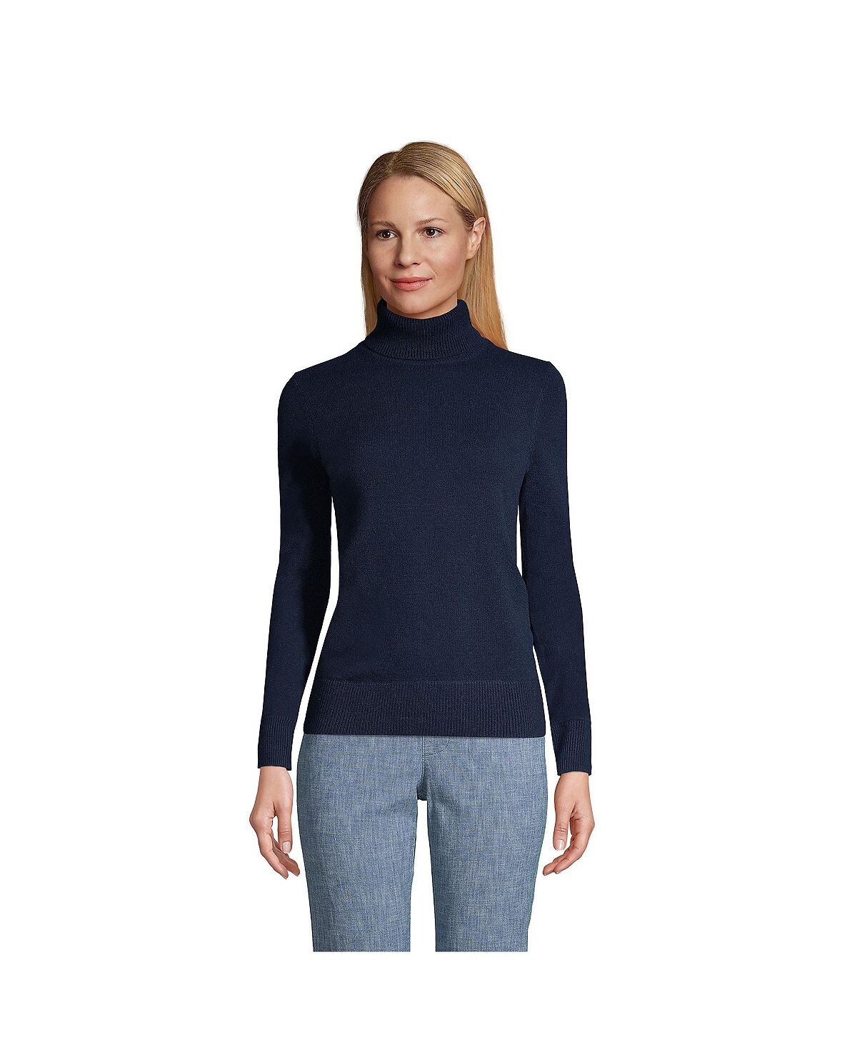 Женский кашемировый свитер с высоким воротником Lands' End
Женский кашемировый свитер с высоким воротником Lands' End