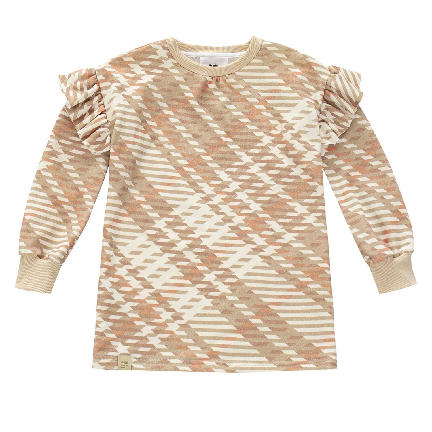 Махровое платье в клетку с рюшами для девочек Omamimini, бежевый
Махровое платье в клетку с рюшами для девочек Omamimini, бежевый