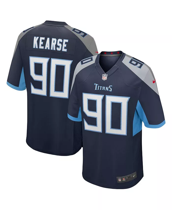 Мужская игровая футболка Jevon Kearse в синем цвете команды Tennessee Titans (игрок на пенсии) Nike
Мужская игровая футболка Jevon Kearse в синем цвете команды Tennessee Titans (игрок на пенсии) Nike