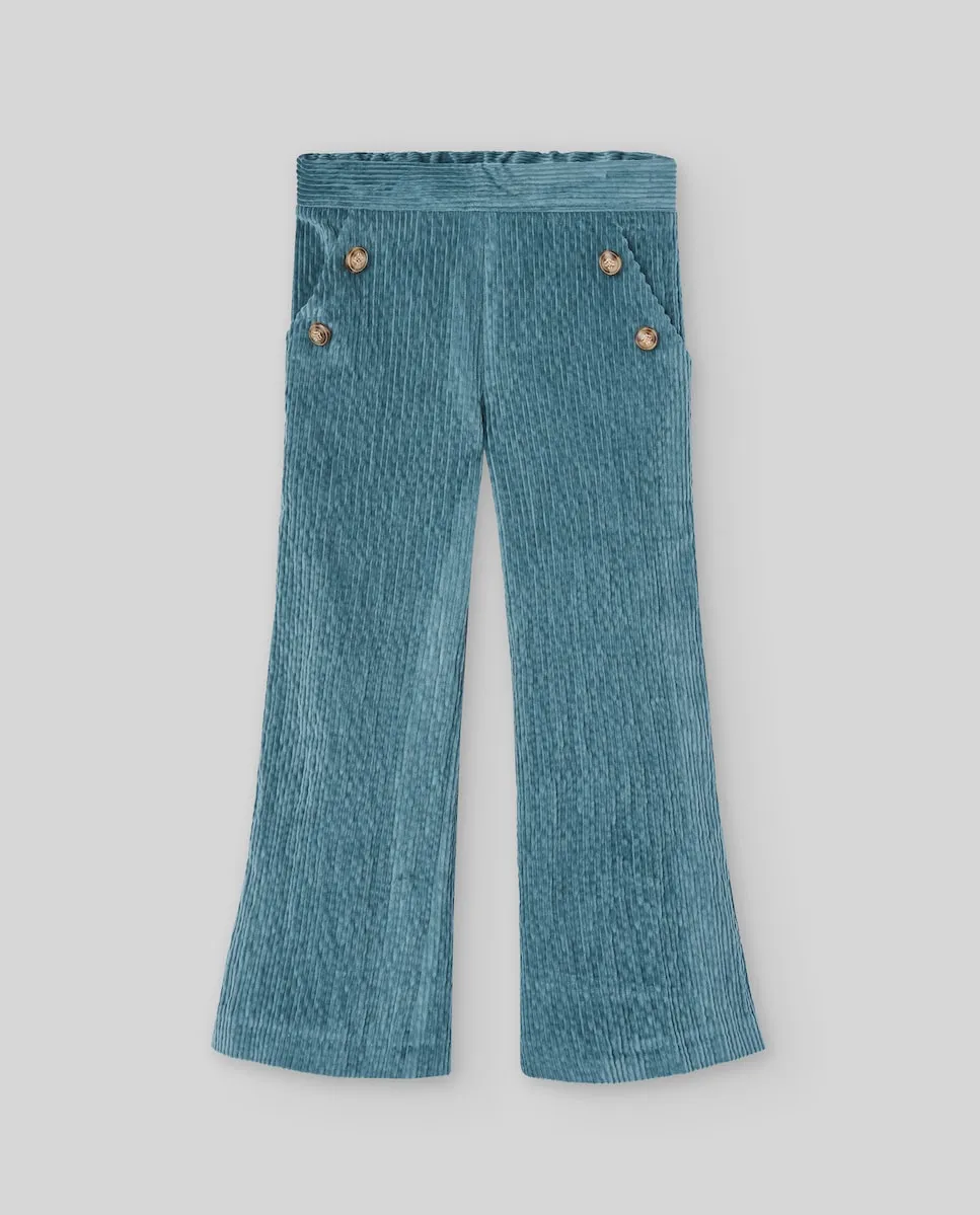 Детские брюки коллекции Помпон Paz Rodríguez, темно-зеленый 
Детские брюки коллекции Помпон Paz Rodríguez, темно-зеленый