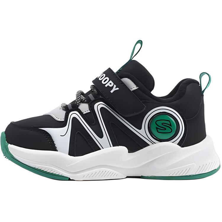Противоскользящая амортизирующая детская обувь для детей от 3 до 7 лет SNOOPY, черный/зеленый
Противоскользящая амортизирующая детская обувь для детей от 3 до 7 лет SNOOPY, черный/зеленый