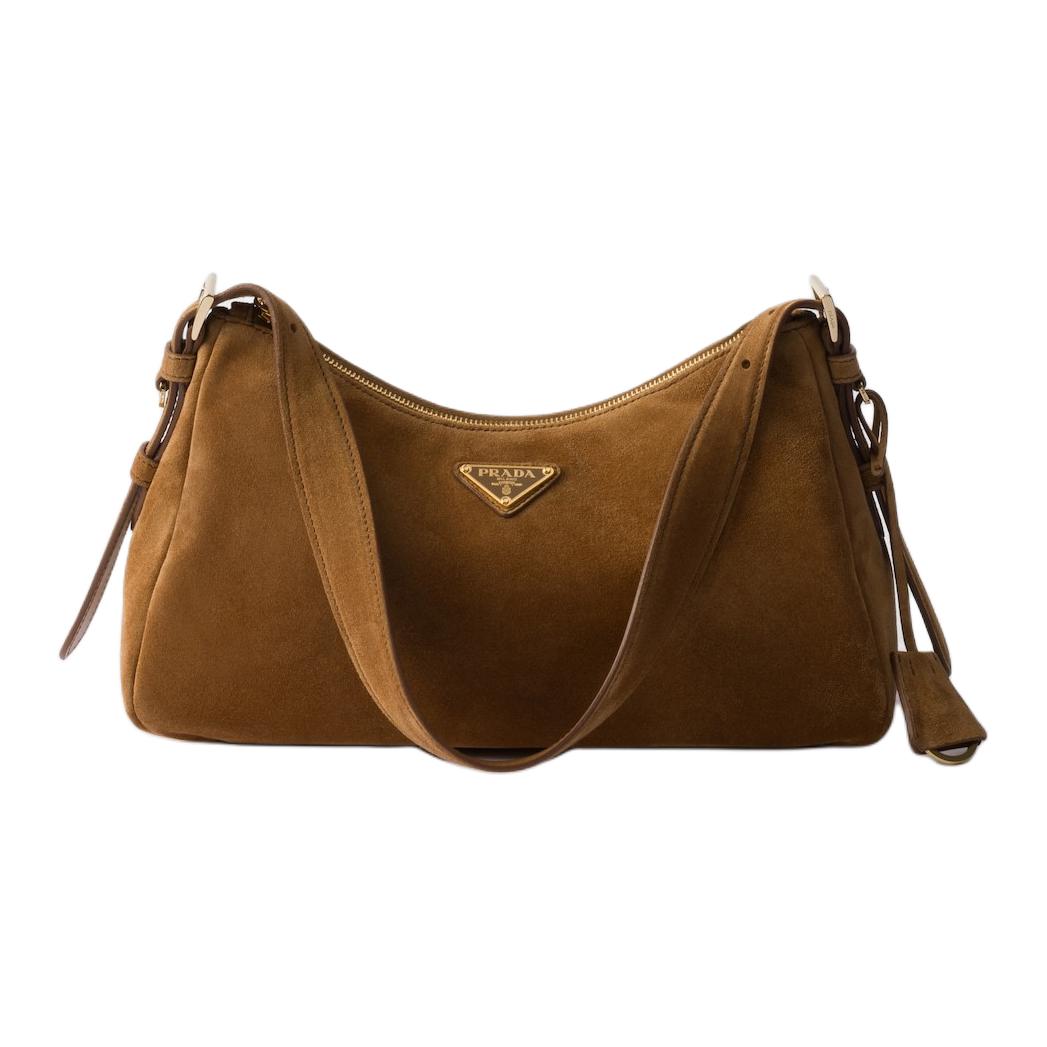 PRADA Сумка из замши, женская средняя наплечная сумка Cinnamon Brown
PRADA Сумка из замши, женская средняя наплечная сумка Cinnamon Brown