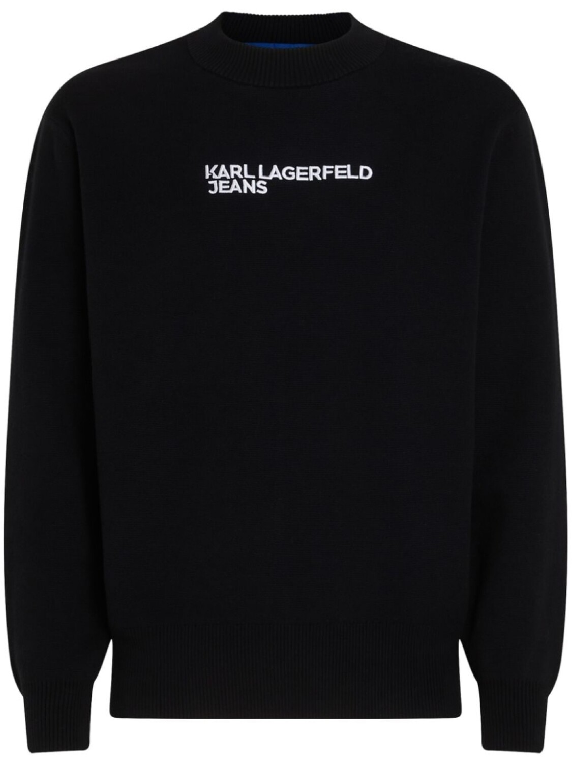 Karl Lagerfeld Jeans свитер с логотипом, черный 
Karl Lagerfeld Jeans свитер с логотипом, черный