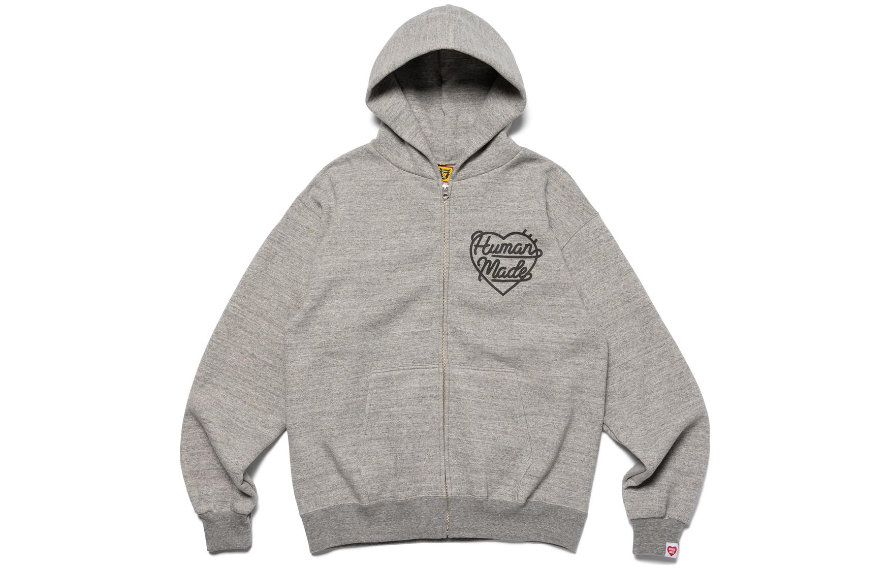 Худи с молнией Heart HUMAN MADE, серый
Худи с молнией Heart HUMAN MADE, серый