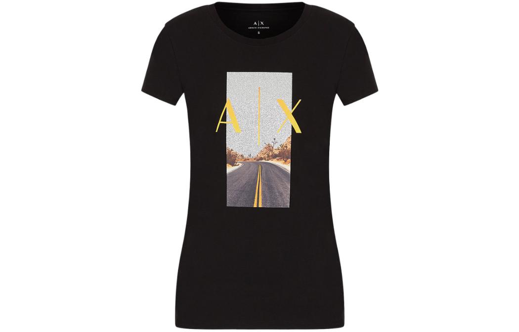 Футболка женская черная ARMANI EXCHANGE
Футболка женская черная ARMANI EXCHANGE