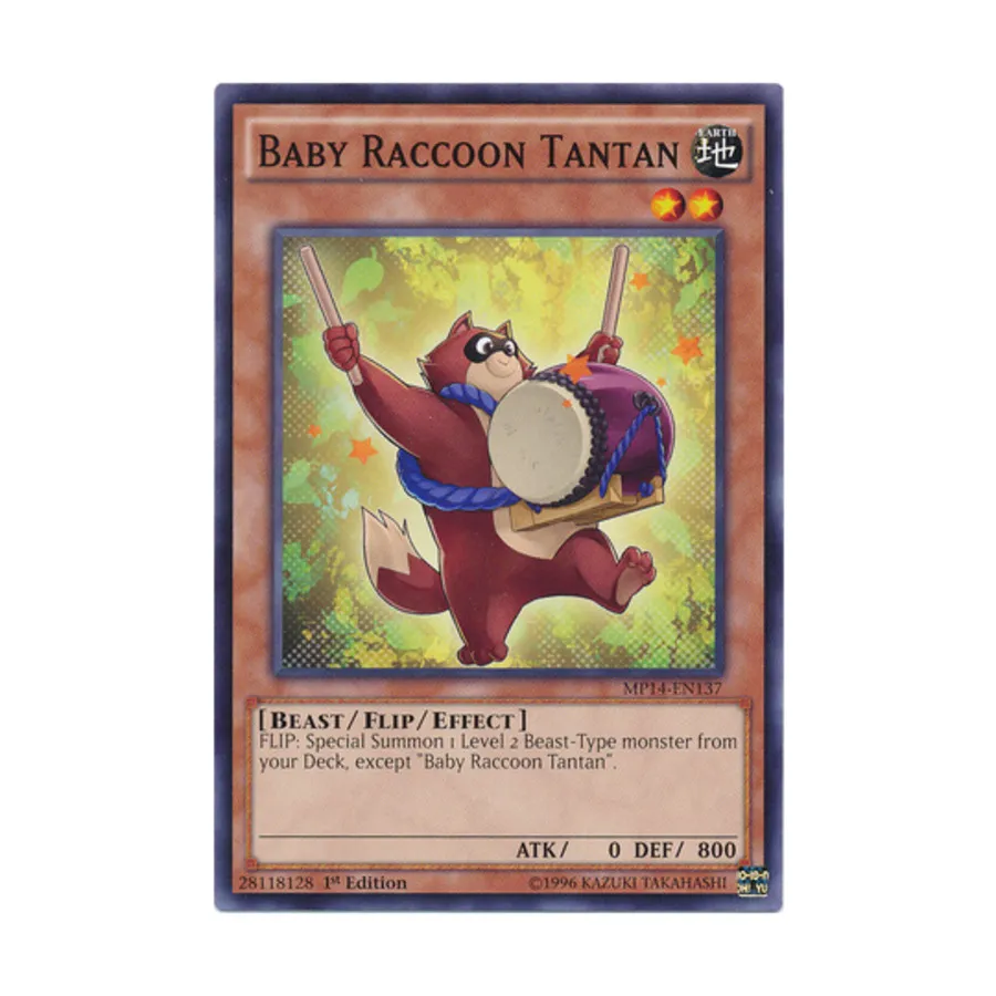 CCG Детеныш енота Тантан (Обычный), Yu-Gi-Oh - Mega-Tins 2014 - Singles
CCG Детеныш енота Тантан (Обычный), Yu-Gi-Oh - Mega-Tins 2014 - Singles