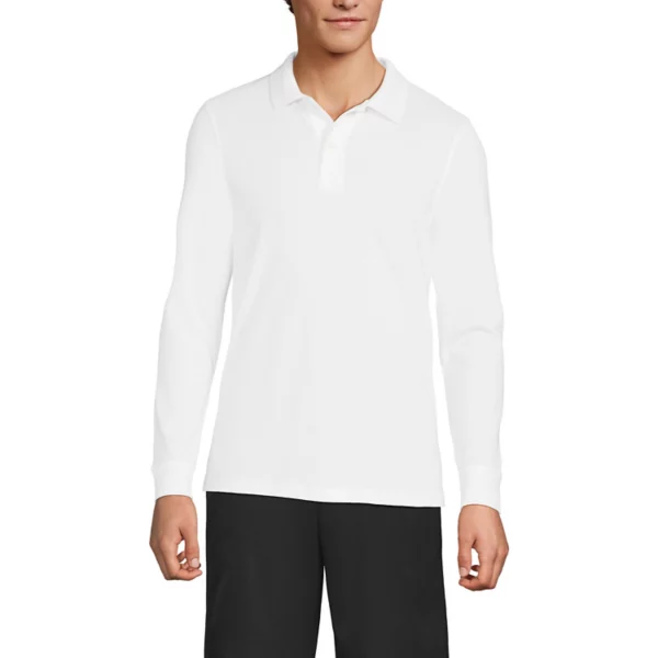 Мужская сетчатая рубашка-поло с длинным рукавом Lands' End, белый
Мужская сетчатая рубашка-поло с длинным рукавом Lands' End, белый