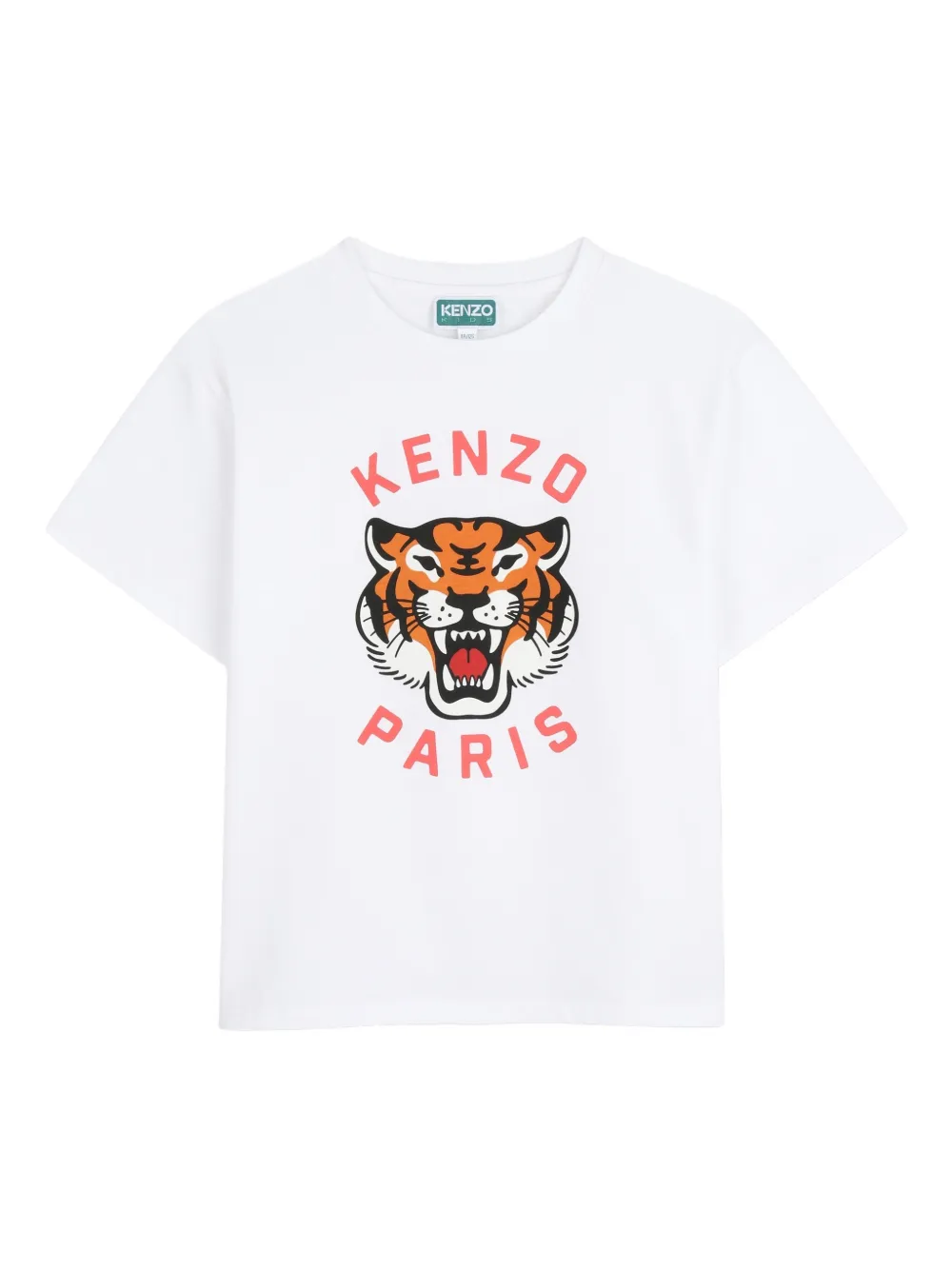 Футболка с тигровым принтом Kenzo Kids, белый
Футболка с тигровым принтом Kenzo Kids, белый