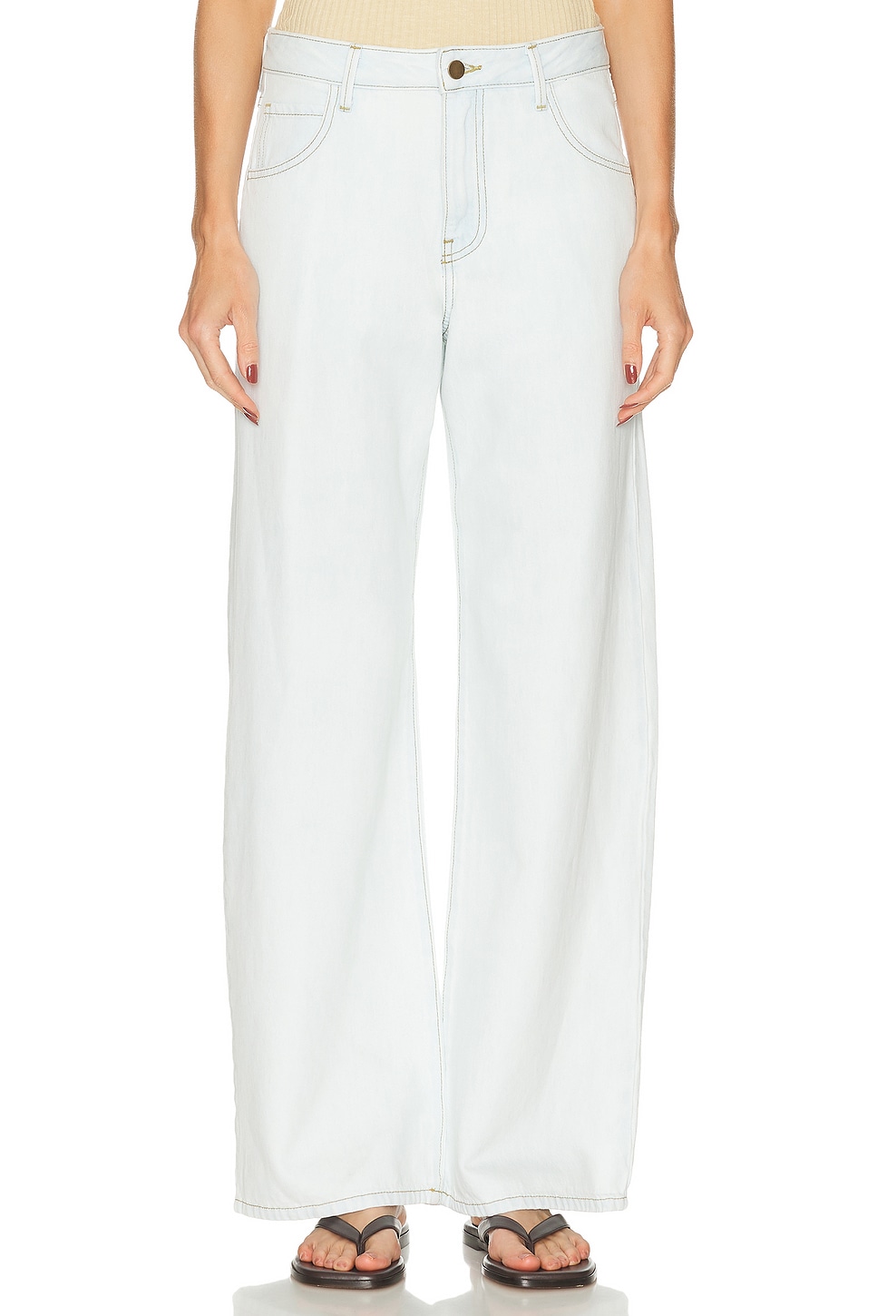 Свободные прямые брюки Enza Costa, Bleach
Свободные прямые брюки Enza Costa, Bleach