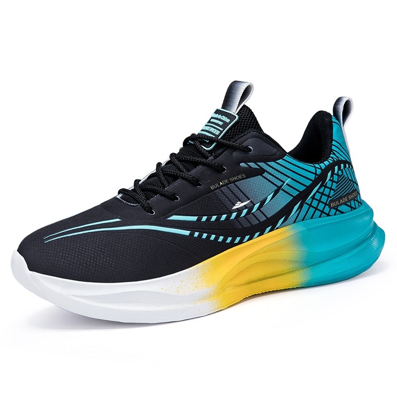 Kuding Амортизирующие противоскользящие дышащие беговые кроссовки мужские Black, цвет Black 
Kuding Амортизирующие противоскользящие дышащие беговые кроссовки мужские Black, цвет Black