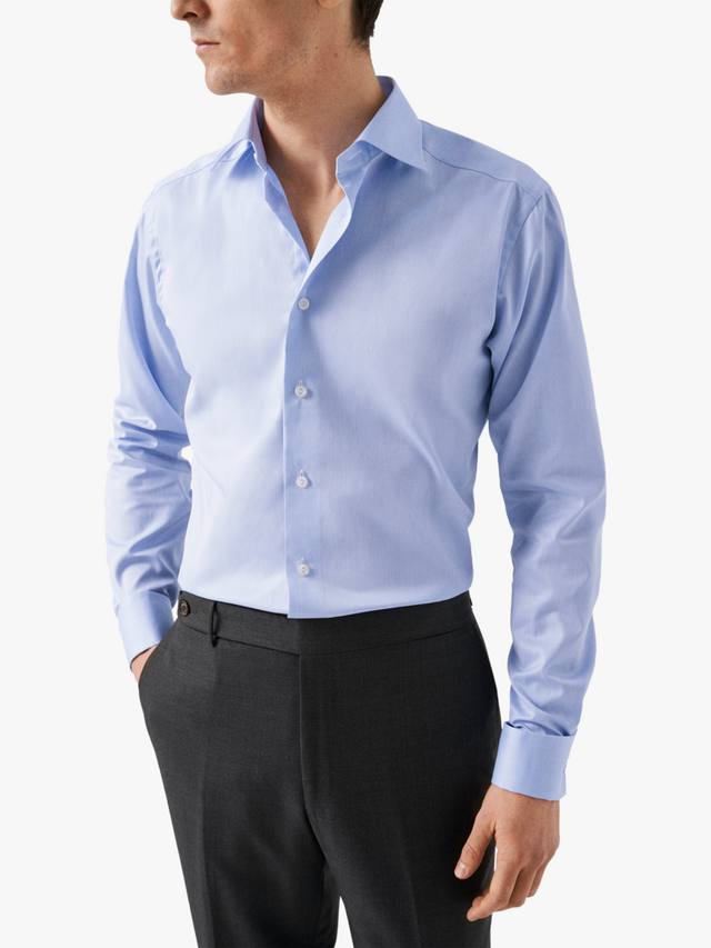 Хлопковая рубашка из твила Regular Fit с отложным воротником Eton, Light Blue
Хлопковая рубашка из твила Regular Fit с отложным воротником Eton, Light Blue