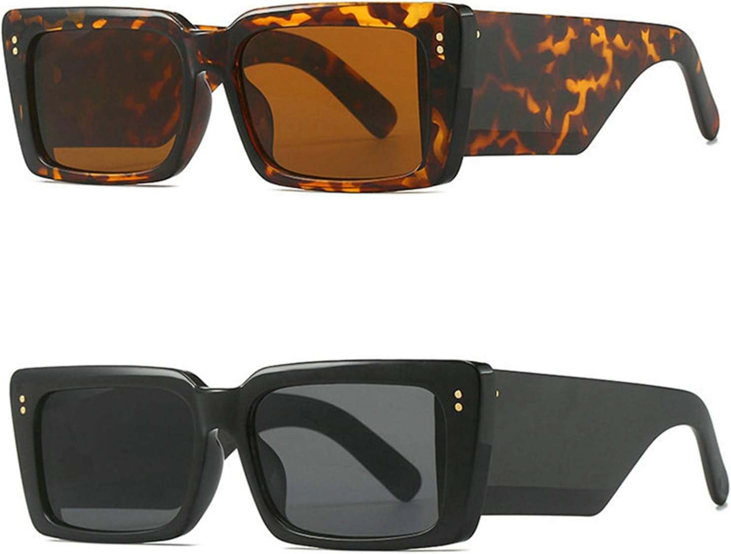 Солнцезащитные очки Willochra в квадратной оправе для женщин и мужчин. Модные массивные прямоугольные солнцезащитные очки черного цвета с защитой от УФ-излучения UV400, 2pcs-black&leopard
Солнцезащитные очки Willochra в квадратной оправе для женщин и мужчин. Модные массивные прямоугольные солнцезащитные очки черного цвета с защитой от УФ-излучения UV400, 2pcs-black&leopard