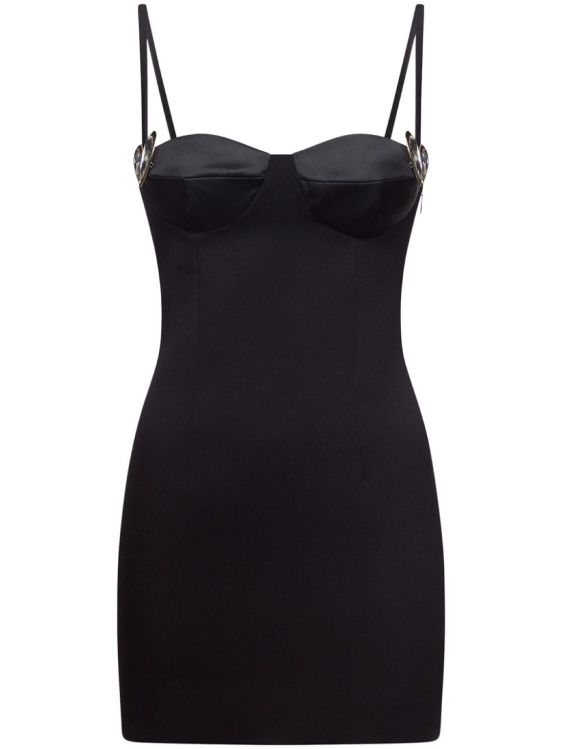 AREA твиловое платье мини с декором Heart, черный
AREA твиловое платье мини с декором Heart, черный