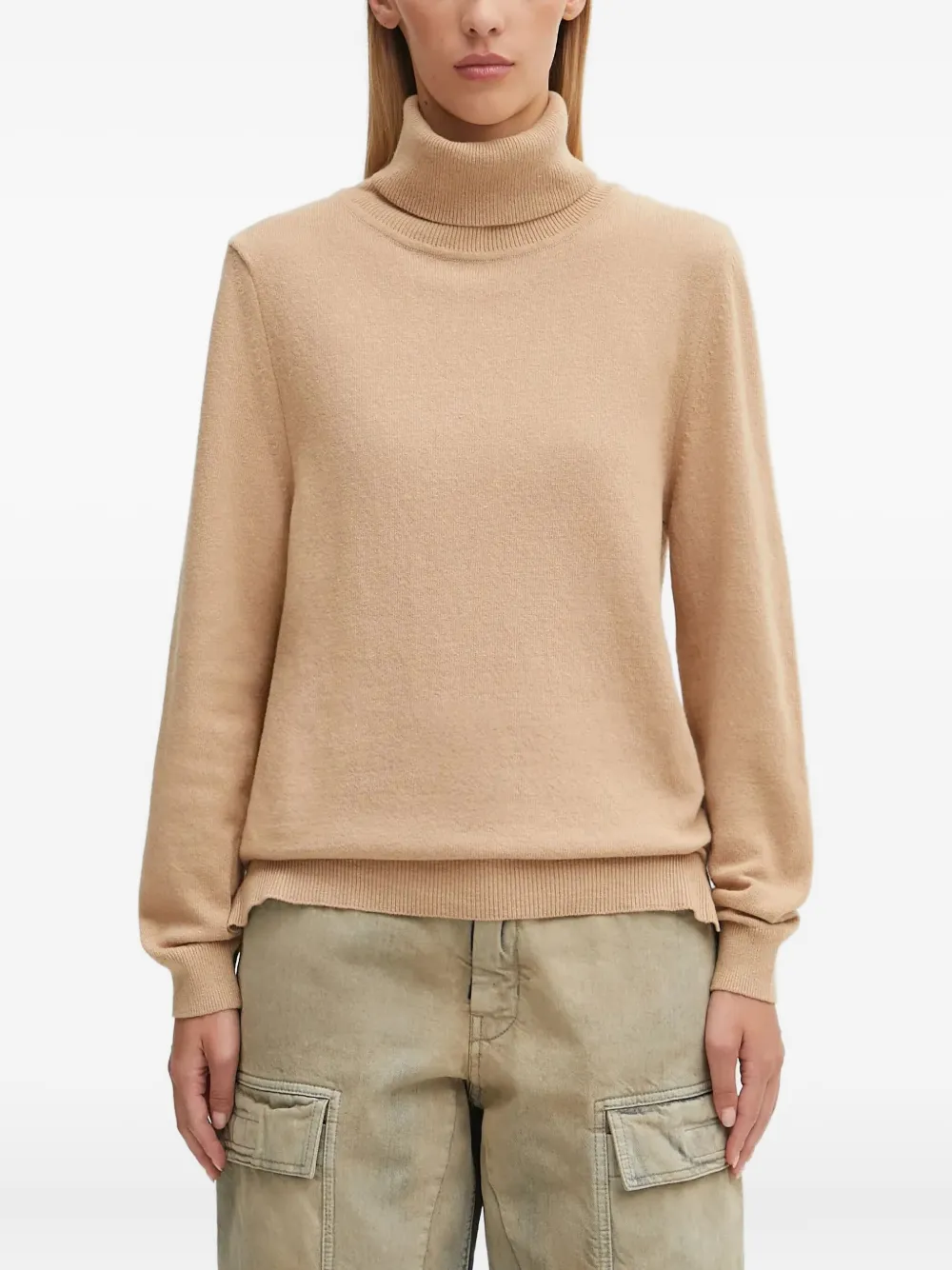 Свитер с высоким воротом и нашивками в клетку Barbour, бежевый
Свитер с высоким воротом и нашивками в клетку Barbour, бежевый