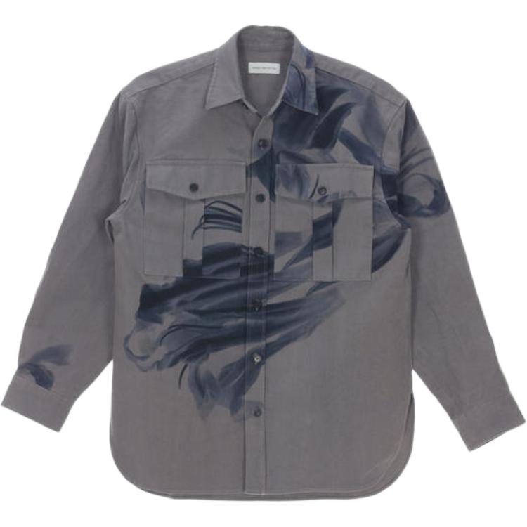 Мужская рубашка FW25 Dries Van Noten, серый
Мужская рубашка FW25 Dries Van Noten, серый