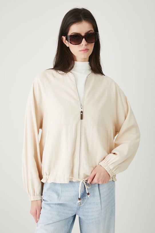 Куртка-бомбер льняная Medicine, бежевый
Куртка-бомбер льняная Medicine, бежевый