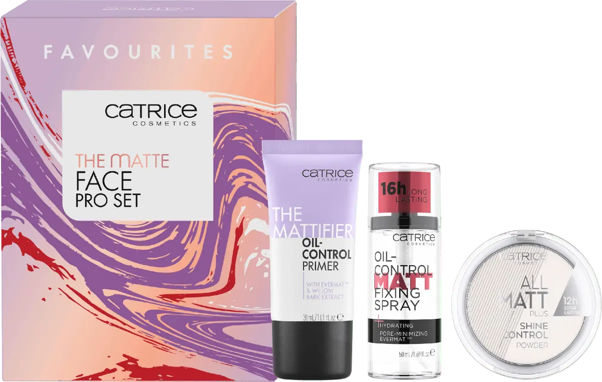 Подарочный набор The Matte Face Pro 3 шт. 1 шт. Catrice
Подарочный набор The Matte Face Pro 3 шт. 1 шт. Catrice