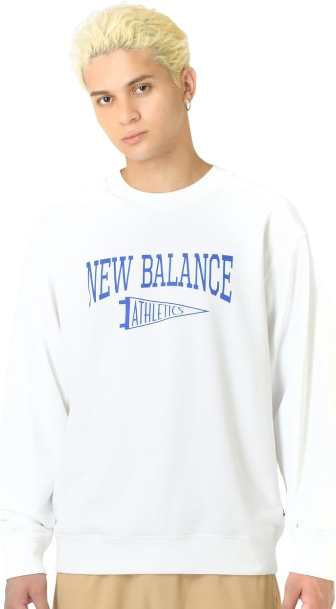 Мужская толстовка New Balance (MT43950) из плотной ткани, с изображением вымпена, с круглым вырезом, белый
Мужская толстовка New Balance (MT43950) из плотной ткани, с изображением вымпена, с круглым вырезом, белый