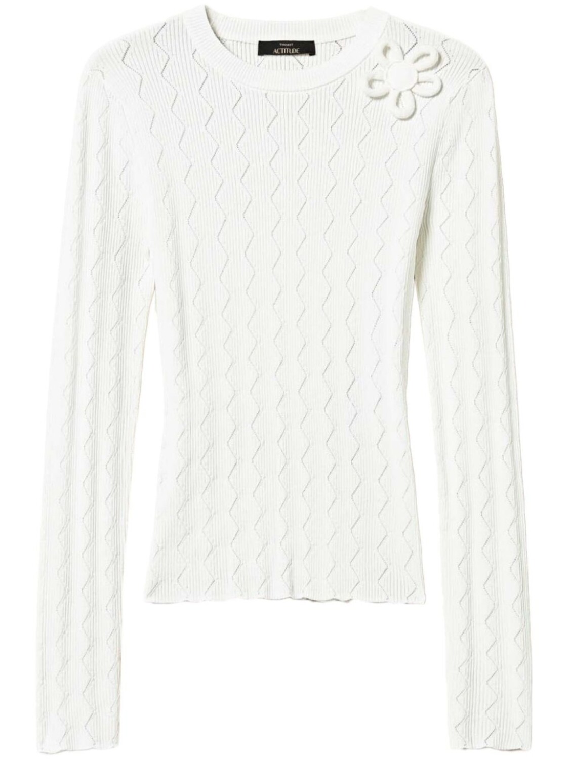 TWINSET джемпер с цветочной аппликацией, белый
TWINSET джемпер с цветочной аппликацией, белый