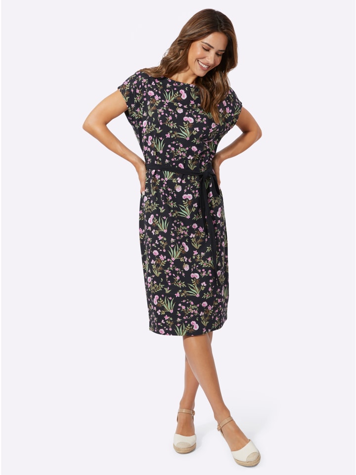 Платье из джерси с черно-розовым принтом Sieh an!
Платье из джерси с черно-розовым принтом Sieh an!