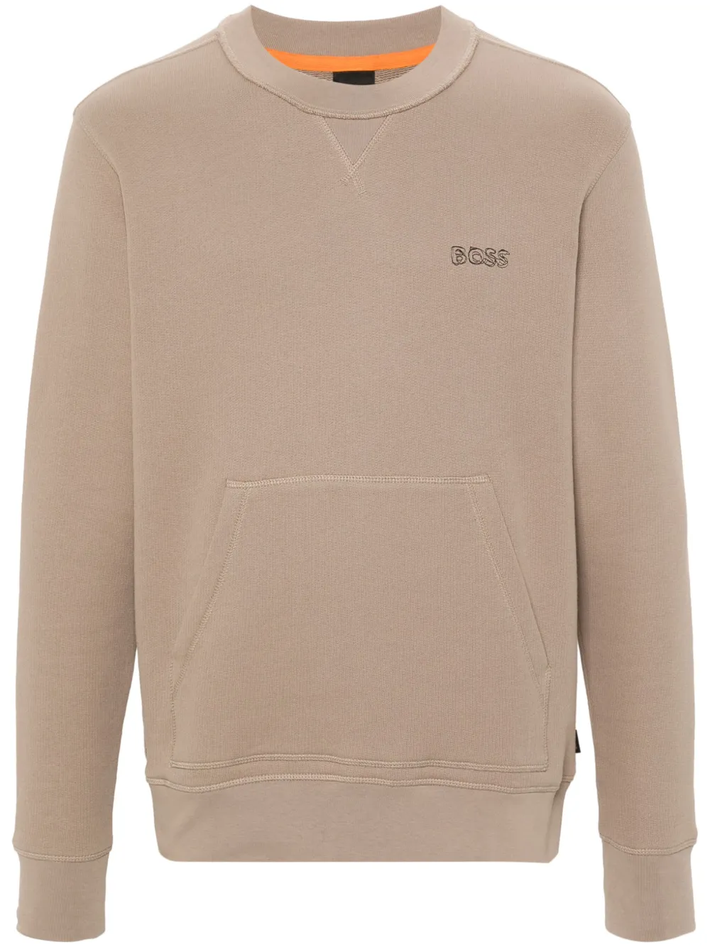 Толстовка с вышитым логотипом BOSS, коричневый
Толстовка с вышитым логотипом BOSS, коричневый