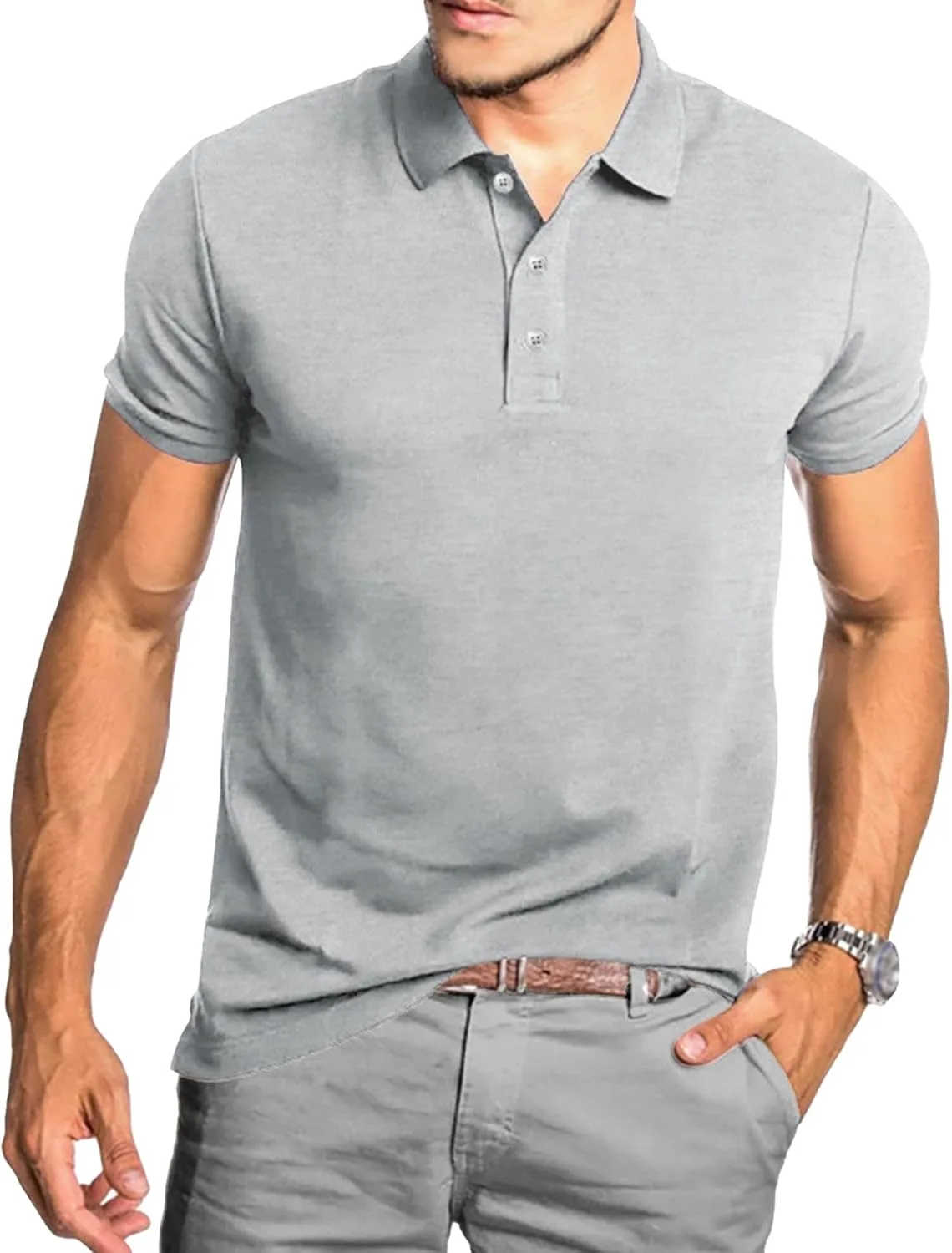 Мужская летняя поло tailored cut для бизнес-кэжуал Maiyifu-GJ
Мужская летняя поло tailored cut для бизнес-кэжуал Maiyifu-GJ