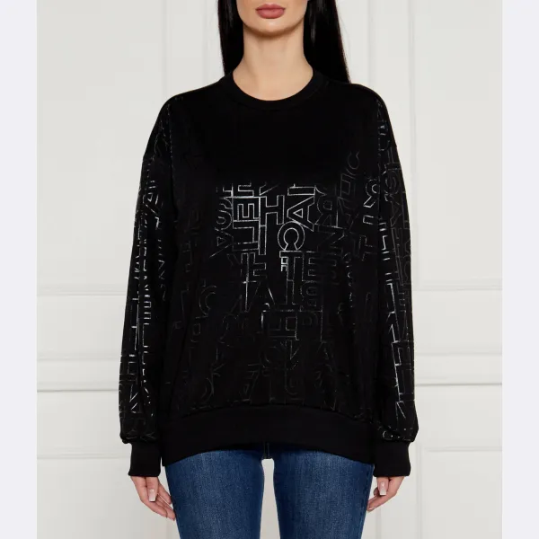 Толстовка оверсайз Elisabetta Franchi, черный
Толстовка оверсайз Elisabetta Franchi, черный