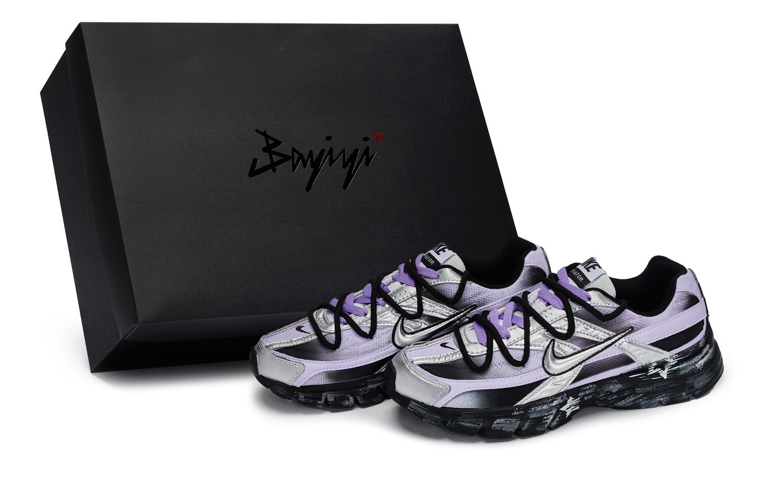 Nike Дышащие кроссовки initiator low top для бега мужские черный фиолетовый silver
Nike Дышащие кроссовки initiator low top для бега мужские черный фиолетовый silver