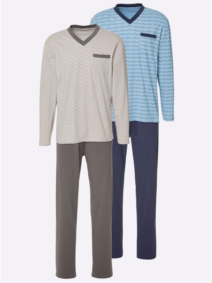 WITT WEIDEN Пижама темно-синего и стально-серого цвета
WITT WEIDEN Пижама темно-синего и стально-серого цвета