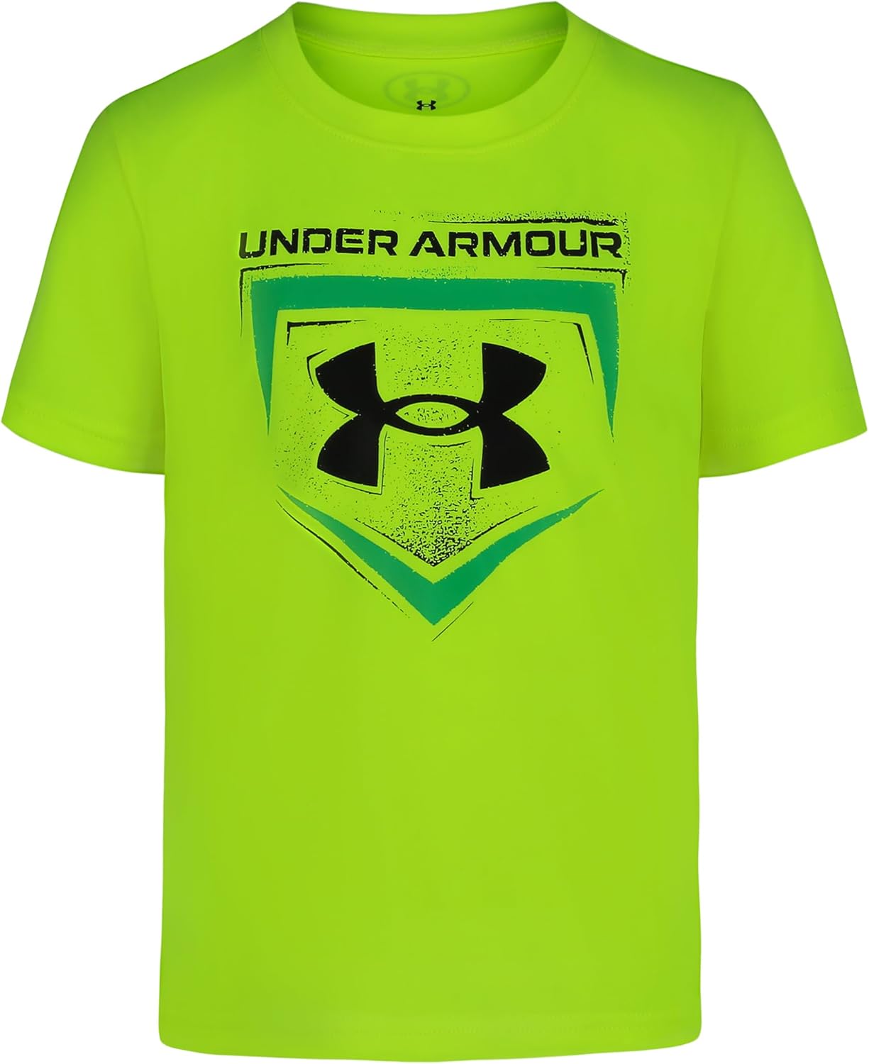Детская футболка Under Armour с коротким рукавом и круглым вырезом, легкая и дышащая., Hi-Vis Yellow Homeplate
Детская футболка Under Armour с коротким рукавом и круглым вырезом, легкая и дышащая., Hi-Vis Yellow Homeplate