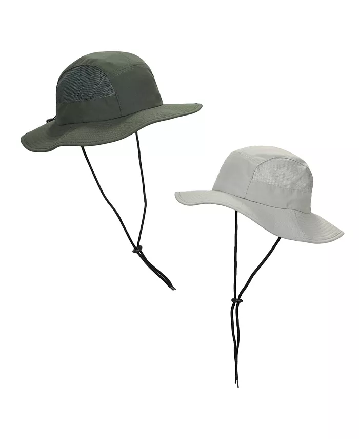 Мужская широкополая шляпа от солнца с вентилируемыми сетчатыми вставками по бокам, 2 шт. (оливковая и светло-серая) Generic, мультиколор 
Мужская широкополая шляпа от солнца с вентилируемыми сетчатыми вставками по бокам, 2 шт. (оливковая и светло-серая) Generic, мультиколор