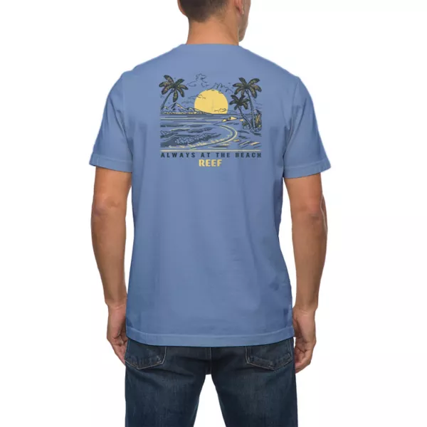 Мужская футболка с принтом «пляж» Reef, цвет steel blue
Мужская футболка с принтом «пляж» Reef, цвет steel blue
