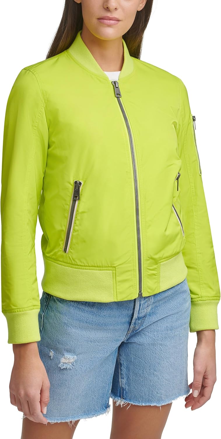 Женская куртка-бомбер Levi’s на молнии, ярко-салатовый
Женская куртка-бомбер Levi’s на молнии, ярко-салатовый