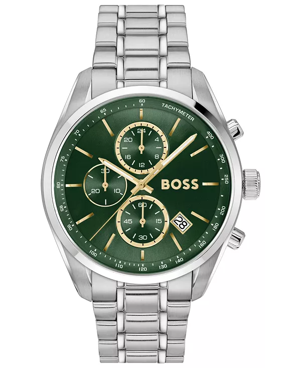 Мужские кварцевые модные часы Grand Prix 44 из нержавеющей стали с хронографом, 44,50 мм Hugo Boss, silver-tone, Серебристый, Мужские кварцевые модные часы Grand Prix 44 из нержавеющей стали с хронографом, 44,50 мм Hugo Boss, silver-tone
Мужские кварцевые модные часы Grand Prix 44 из нержавеющей стали с хронографом, 44,50 мм Hugo Boss, silver-tone, Серебристый, Мужские кварцевые модные часы Grand Prix 44 из нержавеющей стали с хронографом, 44,50 мм Hugo Boss, silver-tone