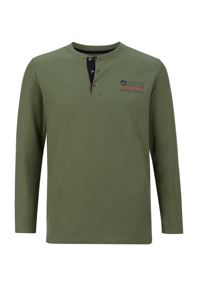 Рубашка с длинными рукавами цвета слоновой кости Jan Vanderstorm, зеленый
Рубашка с длинными рукавами цвета слоновой кости Jan Vanderstorm, зеленый