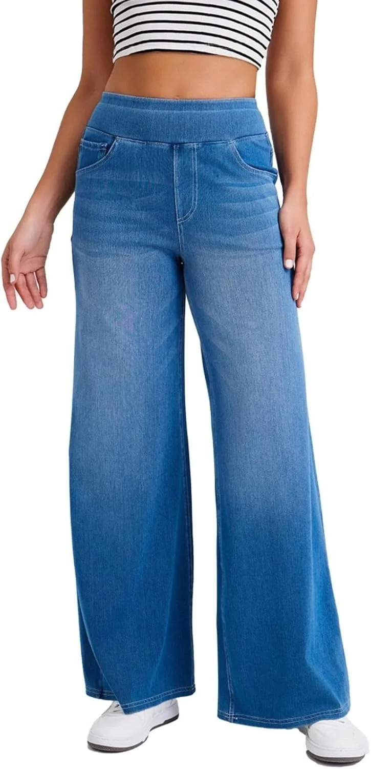 Джинсы-спортивки для женщин и девушек, прямые, мешковатые, эластичные, деним Hugboom
Джинсы-спортивки для женщин и девушек, прямые, мешковатые, эластичные, деним Hugboom