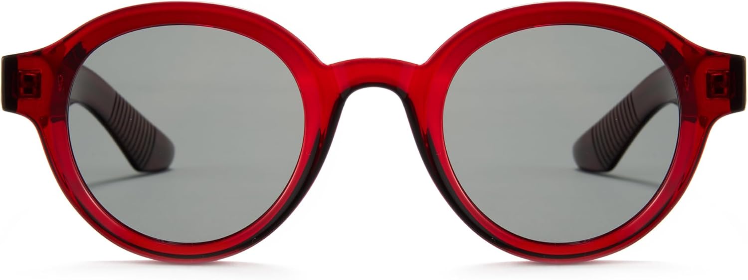 Солнцезащитные очки Cyxus для женщин и мужчин, поляризованные, круглые, в стиле ретро, стильные, с защитой от УФ-излучения, для пляжа и фестиваля, P1560, Frame:red+lens:black-grey
Солнцезащитные очки Cyxus для женщин и мужчин, поляризованные, круглые, в стиле ретро, стильные, с защитой от УФ-излучения, для пляжа и фестиваля, P1560, Frame:red+lens:black-grey