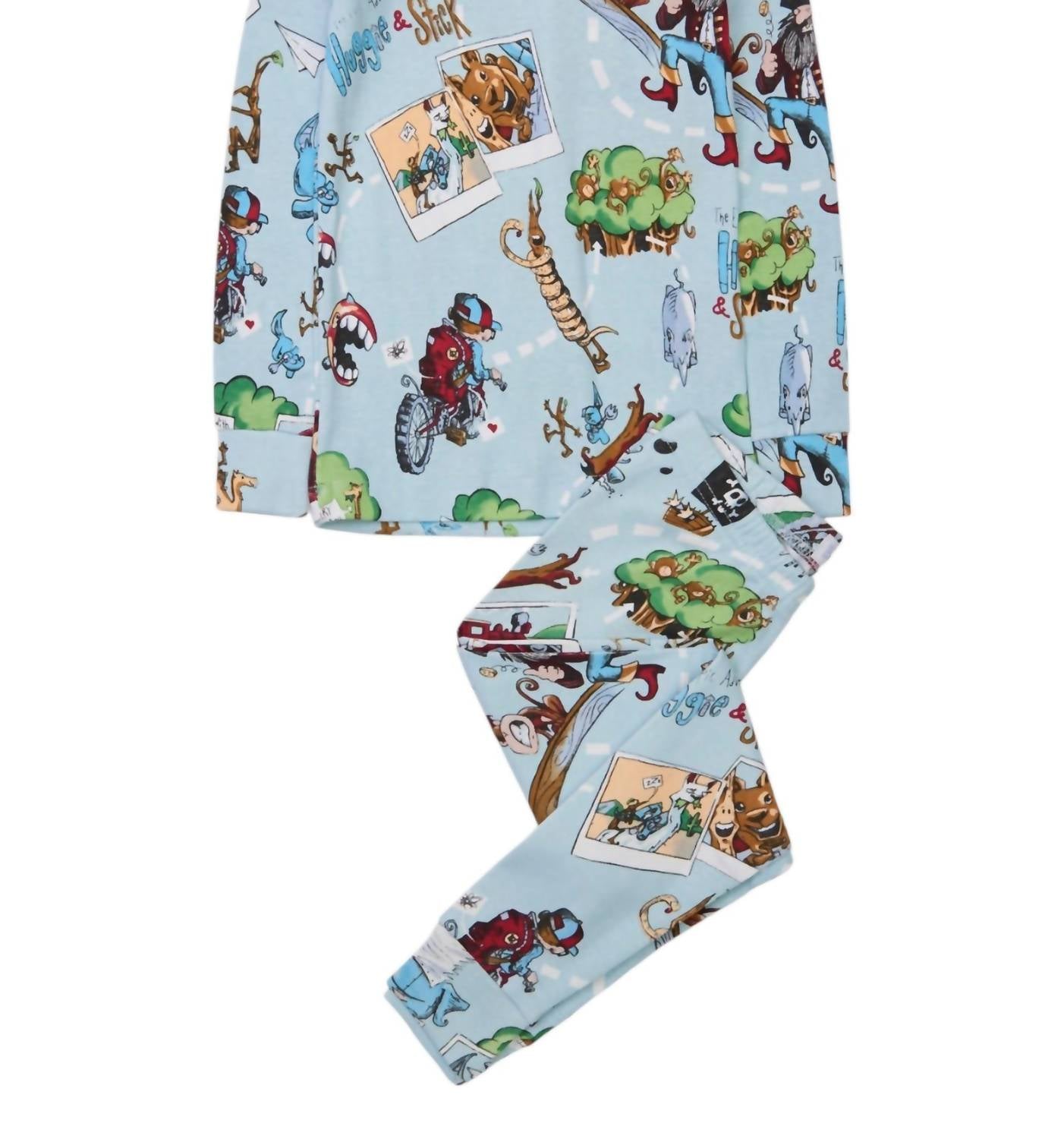 Пижама Huggie & Stick для девочек в небесно-голубом цвете Books To Bed 
Пижама Huggie & Stick для девочек в небесно-голубом цвете Books To Bed